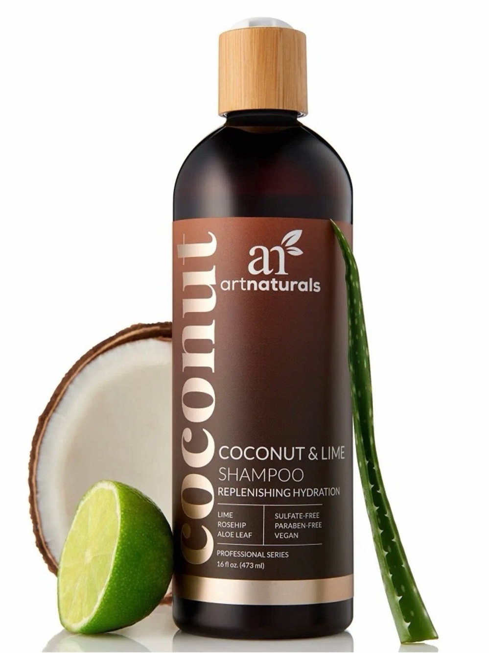 Art Naturals Coconut & Lime SHAMPOO, Replenishing Hydration, 16 fl oz ~ Sealed